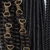 Magic Hair Decoration Spring - FILIGREE HEART GOLD/SILVER